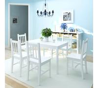 Pinède Jeu de Salle à Manger 7 pcs Table et Chaises Cuisine Repas Dîner vidaXL