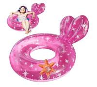 Pineeseatile Bague Flottante Transparente, Bague de baignade Enfants Transparent Flottant avec Design de Dossier
