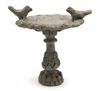 Pineeseatile Bain d'oiseaux Miniature, Accessoires de Maison de poupée à l'échelle 1/12 pour Jardin Miniature, avec des détails réalistes d'aspect Vieilli Vintage
