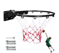 Pineeseatile Cerceau de Basket-Ball Mural de 14 Pouces pour Enfants, intérieur et extérieur, Jante Basket-Ball à Hauteur réglable, Antichoc avec Ressort