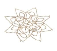 Pineeseatile Coiffe Showgirl, casque des années 1920 pour femmes, clapet à perles, strass vintage, pièce de tête dorée, casque Showgirl pour carnaval, danse, bal, cocktail, anniversaire