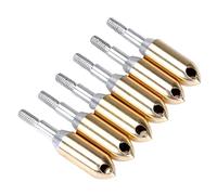 Pineeseatile Conseils de Pointe de flèche, têtes de tir à l'arc cuivré sifflet Arrowhead extérieur extérieur sifflonnez Arrow Broadhead 6pcs