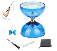 Pineeseatile Diabolo Chinois Yoyo à 5 roulements avec bâtons, Ficelle, Guide et Sac en Filet Yo Yo pour Enfants et Adultes, astuces de Fitness, Diablo Yoyo