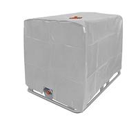 Pineeseatile Housse de Protection pour conteneur IBC, Housse de Protection pour conteneur IBC, étanche à la poussière, pour réservoir d'eau Pluie, 1000 L, Gris, pour Un Usage Quotidien à la Maison