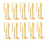 Pineeseatile Kit de fossiles, kit de paléontologue pour Enfants, 10 Ensembles d'outils fouille pour Enfants - Paléontologue avec Marteau, ciseau et Brosse, Accessoires fouille fossiles à partir 3 Ans