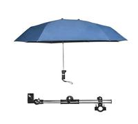 Pineeseatile Parapluie en fauteuil roulant avec pince, parapluie de chaise avec pince réglable, fauteuil roulant de pluie/UV, 40, 9 parasol à double côte étendu pour