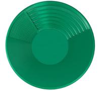 Pineeseatile Poêle à Or Ronde Verte de 15 Pouces pour la Prospection, équipement Manuel léger en Plastique avec différents fusils