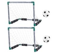 Pineeseatile Pool Soccer Ball, Water Football Set Summer Refroidissement Soccer Floating Pool Comprend 2 buts, 2 balles et 1 infranteur de matchs parentaux interactifs pour Les Adultes et la Famille