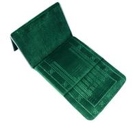 Pineeseatile Tapis de prière Islam, Tapis de prière, rembourré, Pliable Voyage 22x43'' avec Dossier et poignée Transport, islamiques rembourrés, Vert foncé