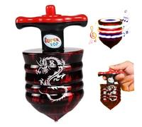 Pineeseatile Toupie Lumineuse avec Musique, toupies rotatives de 35 Secondes, lumières colorées, Jouet Amusant pour fête d'anniversaire pour Enfants, Couleur aléatoire, Jouet