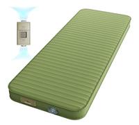 PineHike Matelas de camping en mousse à mémoire de forme ultra épais de 10,2 cm avec pompe électrique intégrée, matelas pneumatique auto-gonflant isolant de 9,5 pour voiture, voyage, tente, randonnée