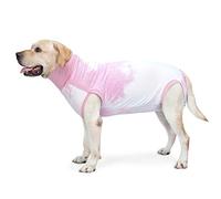 Pinellia Combinaison de convalescence pour chien, plaie abdominale après une chirurgie, empêche le léchage des plaies, alternative au collier électronique et aux cônes, combinaison chirurgicale tie dye pour animal domestique, combinaison pour chien pour éviter la perte de poils (taille 2XL, rose)