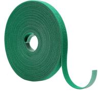 PINEPAN Attache pour plantes - 10 mm - Serre-câbles refermables - Pour attacher les plantes - Arbre - Vert - 15 m