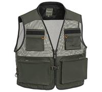 Pinewood Activ Fishing Weste Veste Mixte, Vert foncé, L-XL