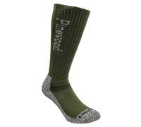 Pinewood Coolmax Chaussette Haute Vert foncé / brun 37-39