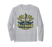 Pinewood Derby Cub Scouts Checkered Flag Racing Trophy Logo Manche Longue