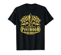 Pinewood Derby Cub Scouts Checkered Flag Racing Trophy Logo T-Shirt