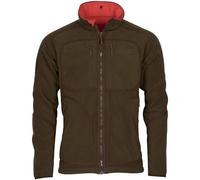 Pinewood Furudal Polaire réversible pour homme pour randonnée, trekking, chasse, sports canins et activités de plein air, Marron chasse/rouge, L