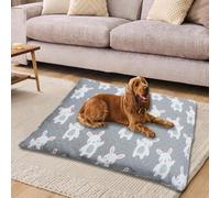 ping bu Grand lit lavable pour chien avec housse amovible - Coussin doux pour animaux domestiques - Matelas de cage pour animaux domestiques (gris A, 33 x 45 cm)