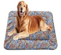 ping bu Grand lit pour chien - Lavable - Chaud et luxueux - Lit doux pour animaux de compagnie - Pour chiens de grande et moyenne taille (D, 70 x 100 cm)