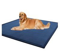 ping bu Tapis de luxe lavable pour chien de grande taille, tapis antidérapant confortable et moelleux pour animaux de compagnie, matelas ultra doux pour chiens de petite, moyenne et grande taille