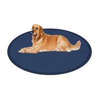 ping bu Tapis rond de luxe pour chien de grande taille, lavable, antidérapant, confortable, moelleux en forme de beignet, matelas doux pour animaux de compagnie de petite, moyenne et grande taille