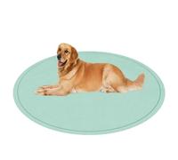 ping bu Tapis rond de luxe pour chien de grande taille, lavable, antidérapant, confortable, moelleux en forme de beignet, matelas doux pour animaux de compagnie de petite, moyenne et grande taille