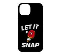 Ping Pong Table Tennis Let It Snap Retro Paddle Coque pour iPhone 14
