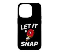 Ping Pong Table Tennis Let It Snap Retro Paddle Coque pour iPhone 14 Pro