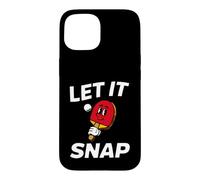 Ping Pong Table Tennis Let It Snap Retro Paddle Coque pour iPhone 15