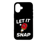 Ping Pong Table Tennis Let It Snap Retro Paddle Coque pour iPhone 16