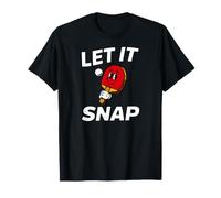 Ping Pong Table Tennis Let It Snap Retro Paddle T-Shirt