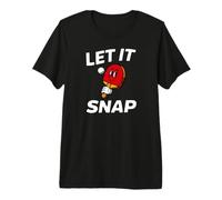 Ping Pong Table Tennis Let It Snap Retro Paddle T-Shirt Haut de Gamme