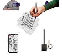 PingaOculto Mini Camera Espion sans Fil WiFi Cachée pour Oreillette Invisible Examens - Casque de Communication Discrète à Distance et Copier Lentille Bouton (Caméra WiFi Pro Batterie Intégrée)