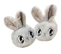 通用 PINGESILU Pantoufles de lapin de dessin animé pour dames pantoufles en peluche taille adulte pantoufles chaudes pour hommes