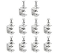 PINGEUI Lot de 10 pinces en C de 30 mm - Mini serre-joints à vis 304 - Pince de table Heavy Duty - Petite pince en C pour le travail du bois, le soudage, la menuiserie