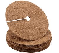 PINGEUI Lot de 12 Tapis De Coco Plantes, Protection hivernale, Ronds, pour Plantes, Protection Contre Le Froid, 30cm