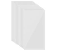 PINGEUI Lot de 15 feuilles vierges en Mylar - 30,5 x 61 cm - Papier pochoir translucide pour couper du vinyle - Feuilles de gabarit en plastique de 7,5 mm d'épaisseur