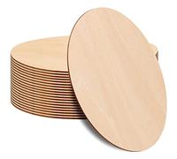 PINGEUI Lot de 20 cercles en bois brut de 30 cm, 0,25 cm d'épaisseur, disques ronds vierges en bois pour travaux manuels, plaque de signalisation, décoration d'intérieur, décorations de Noël