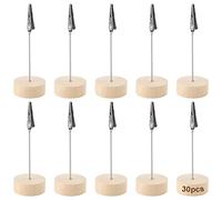 PINGEUI Lot de 30 supports photo avec pinces pour photos, mémo, cartes postales, pour Noël, la Saint-Valentin, les anniversaires, les mariages et les fêtes