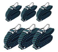 PINGEUI Lot de 6 Tendeurs Elastique avec Crochets, Réglables Tendeur Elastique, 2 m et 3 m avec Crochets, 2 m et 3 m en Caoutchouc de tendeur en 2 Longueurs, Sangles élastiques et Cordon d'extension