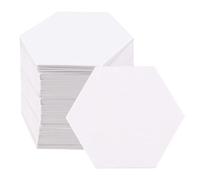 PINGEUI Lot de 600 modèles hexagonaux en papier blanc de 2,5 cm, modèles de pièces en papier anglais, modèles de matelassage, accessoires d'artisanat pour une utilisation dans les projets de couture