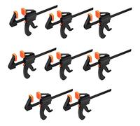 PINGEUI Lot de 8 pinces à prise rapide de 10,2 cm - Barre à cliquet et outils à dégagement rapide pour le travail du bois professionnel, le travail manuel, les projets d'artisanat faits à la main