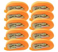 PINGEUI Sangle a Cliquet Lot de 10-6m x 25mm - 800kg Charge Max - Polyester Résistant - pour Moto, Remorque, Déménagement, Sécurisation Chargement - Orange