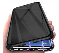 PingGoo Magnétique de Confidentialité Coque pour Honor 400 6.55", Anti Peep Magnetic Adsorption Case Cover, Protection d'écran de Confidentialité avec Cadre en Métal, Noir