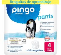 Pingo Pañales Culotte écologique Taille 4 (7-18kg), sac de 30 pièces