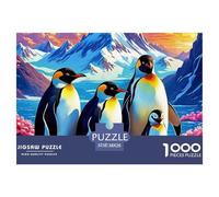 Pingouin 1000 Pièces Puzzle pour Adultes Jeu Stimulant Puzzle Anti-Stress Entraîner La Mémoire du Cerveau pour Toute La Famille, Cadeaux pour Femmes, Cadeaux pour Hommes 38x26cm/1000pcs