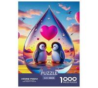 Pingouin 1000 Pièces Puzzle pour Adultes Jeux De Défi Familial Divertissement Apaisant Cultiver l'esprit D'équipe pour Hommes, Femmes, Seniors 38x26cm/1000pcs