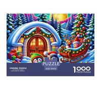 Pingouin 1000 Pièces Puzzle pour Adultes Jeux Éduchatifs Puzzle Anti-Stress Entraîner La Mémoire du Cerveau pour Adultes Et Enfants De 14 Ans Et Plus 70x50cm/1000pcs