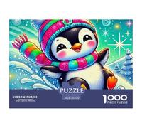 Pingouin 1000 Pièces Puzzles pour Adultes Et Enfants sur Le Thème De Qualité Supérieure Cadeau Stimulant Parfait Décoration De La Maison 70x50cm/1000pcs